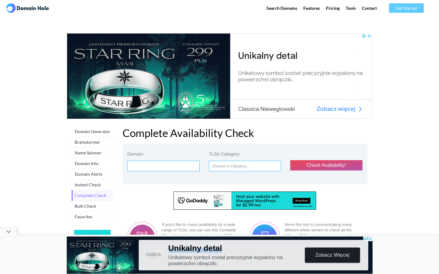 Complete Availability Check preview