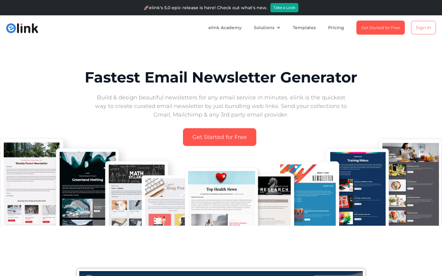 Email Newsletter Generator preview