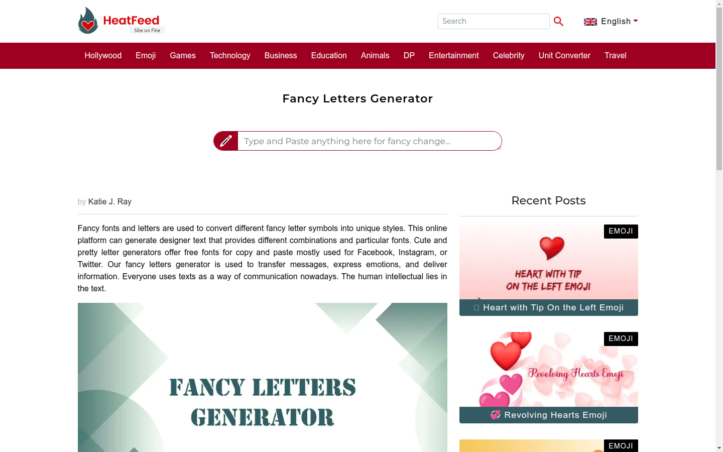 Fancy Letters Generator preview