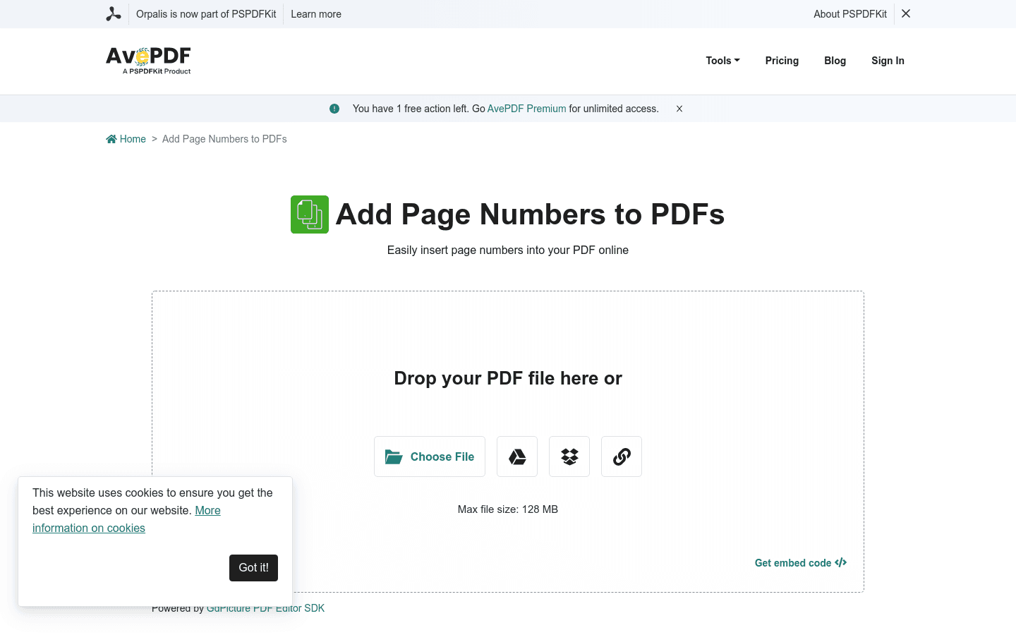 Page Numbers preview