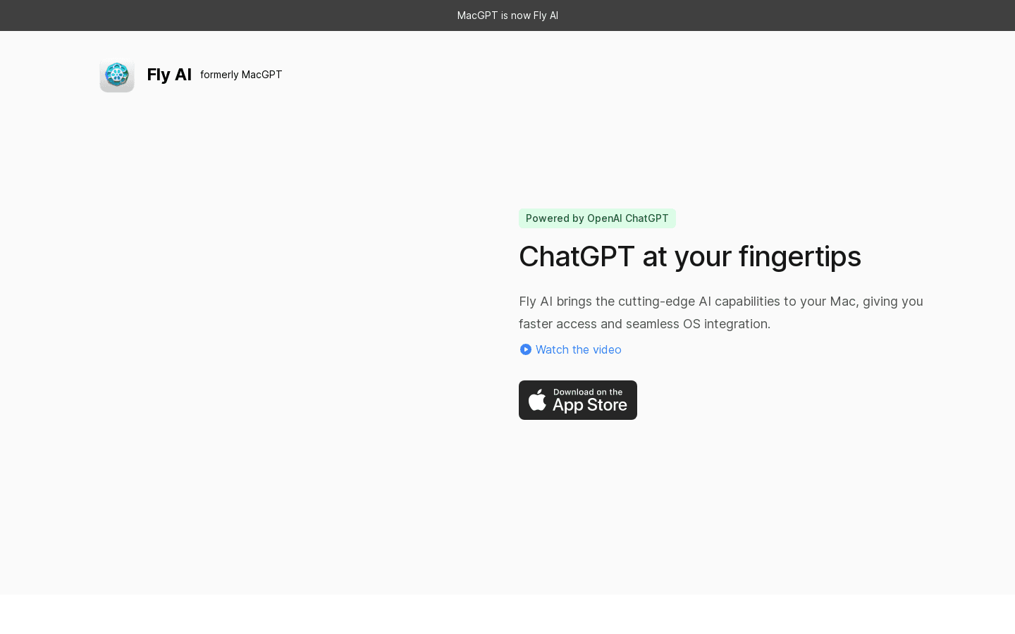 Fly AI: Chat Assistant preview