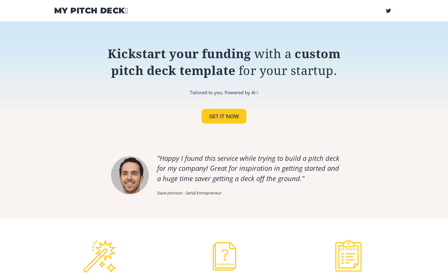 My Pitch Deck preview