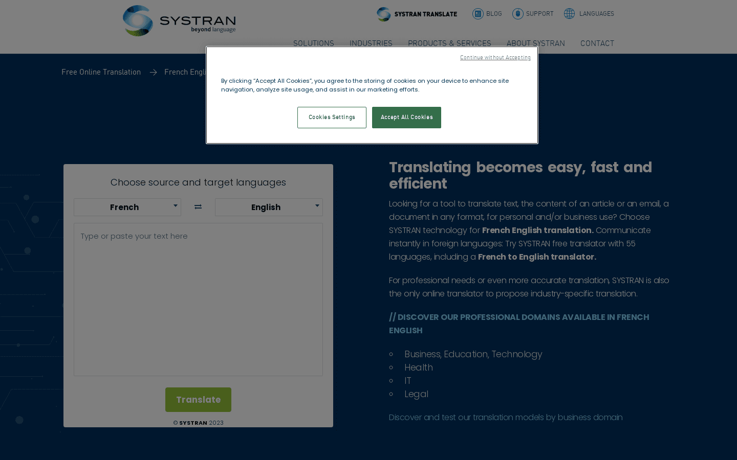 French English Translation preview