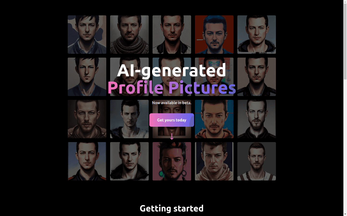 AI Profile Pictures preview