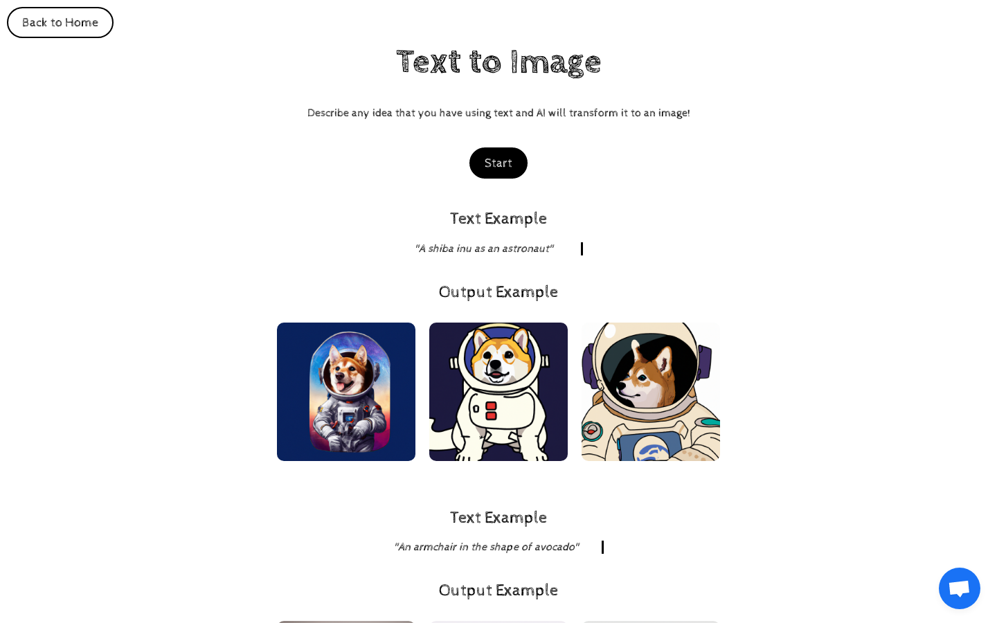 Text to Image preview