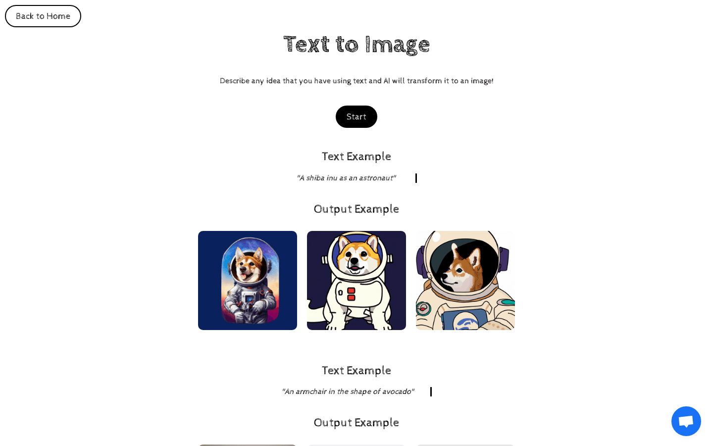 Text to Image preview