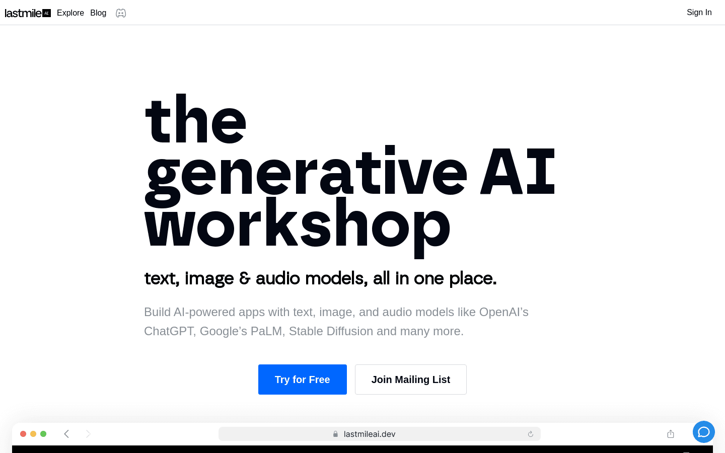 lastmileaiβ.dev preview