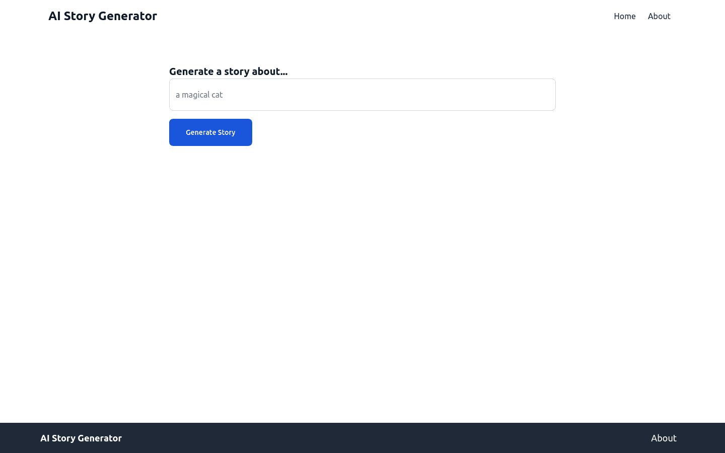 AI Story Generator preview