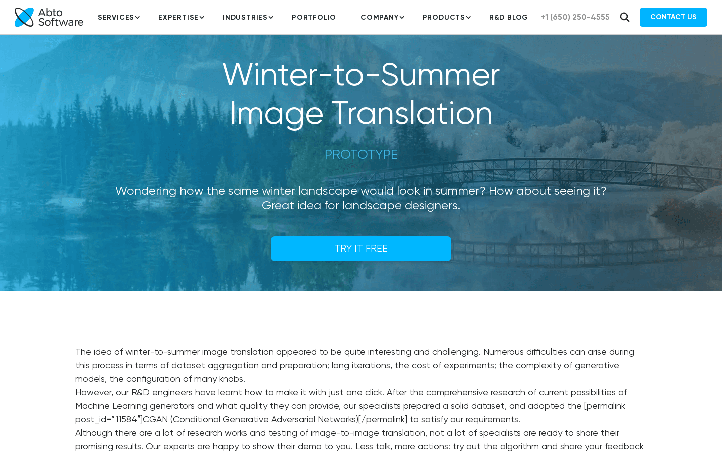 Winter to Summer Image Translation preview