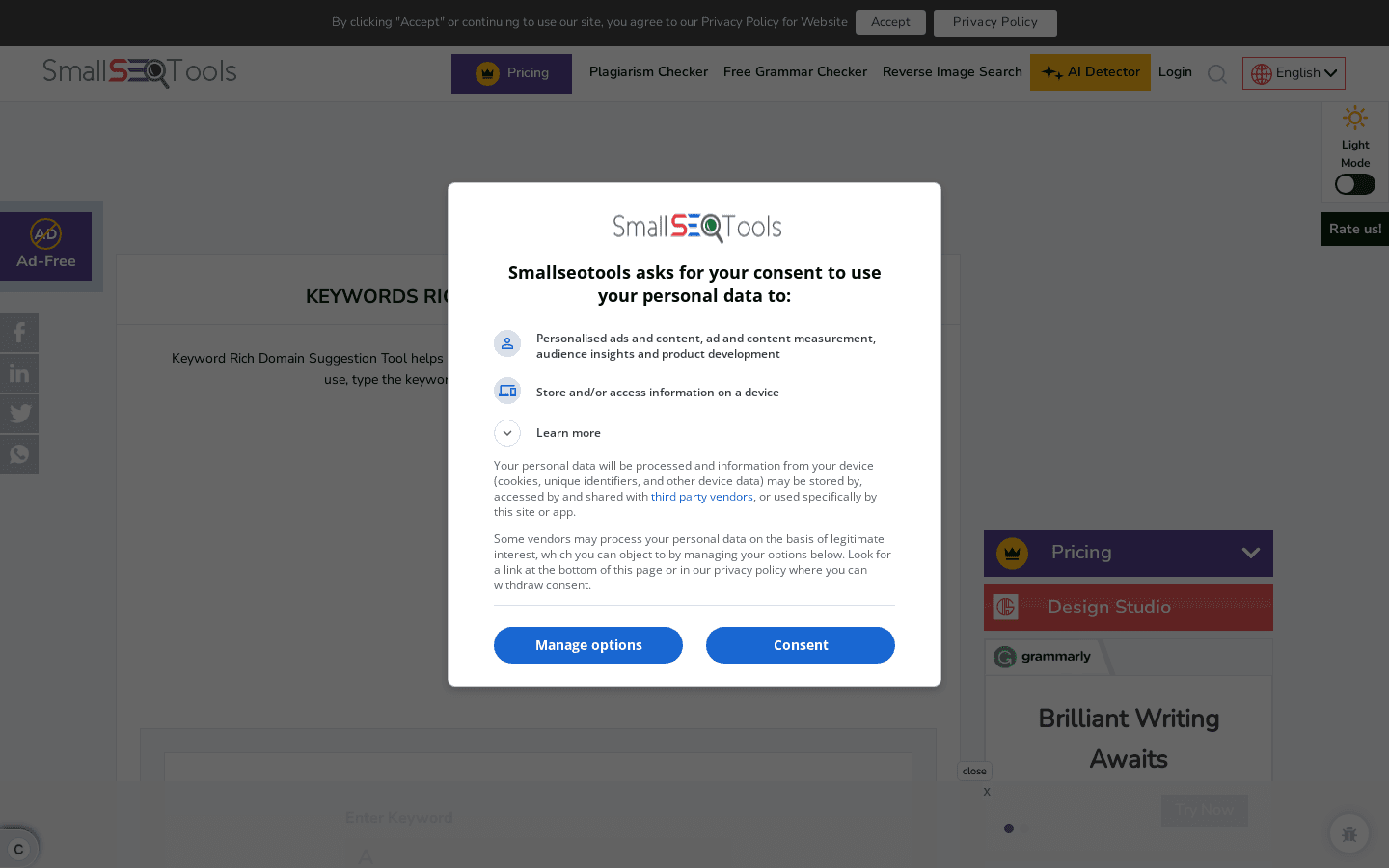 KEYWORDS RICH DOMAINS SUGGESTIONS TOOL preview