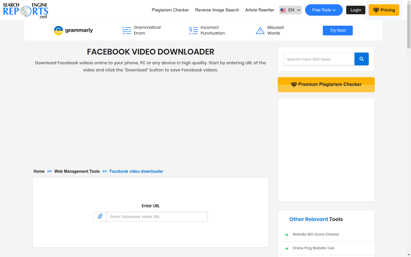 Facebook Video Downloader preview