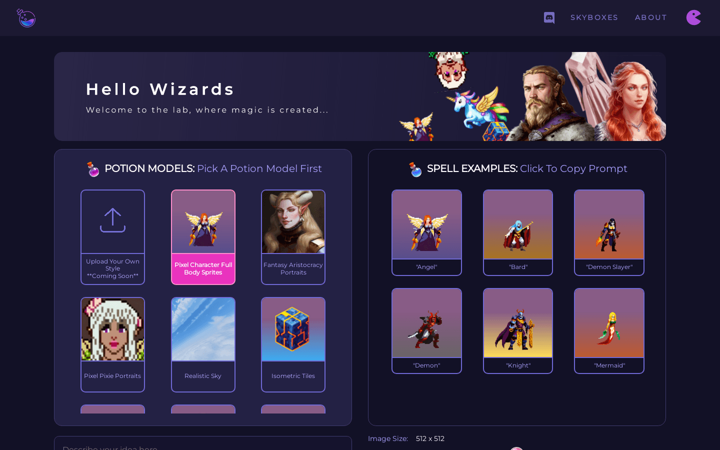 PixelVibe: AI GAME ASSET GENERATOR preview