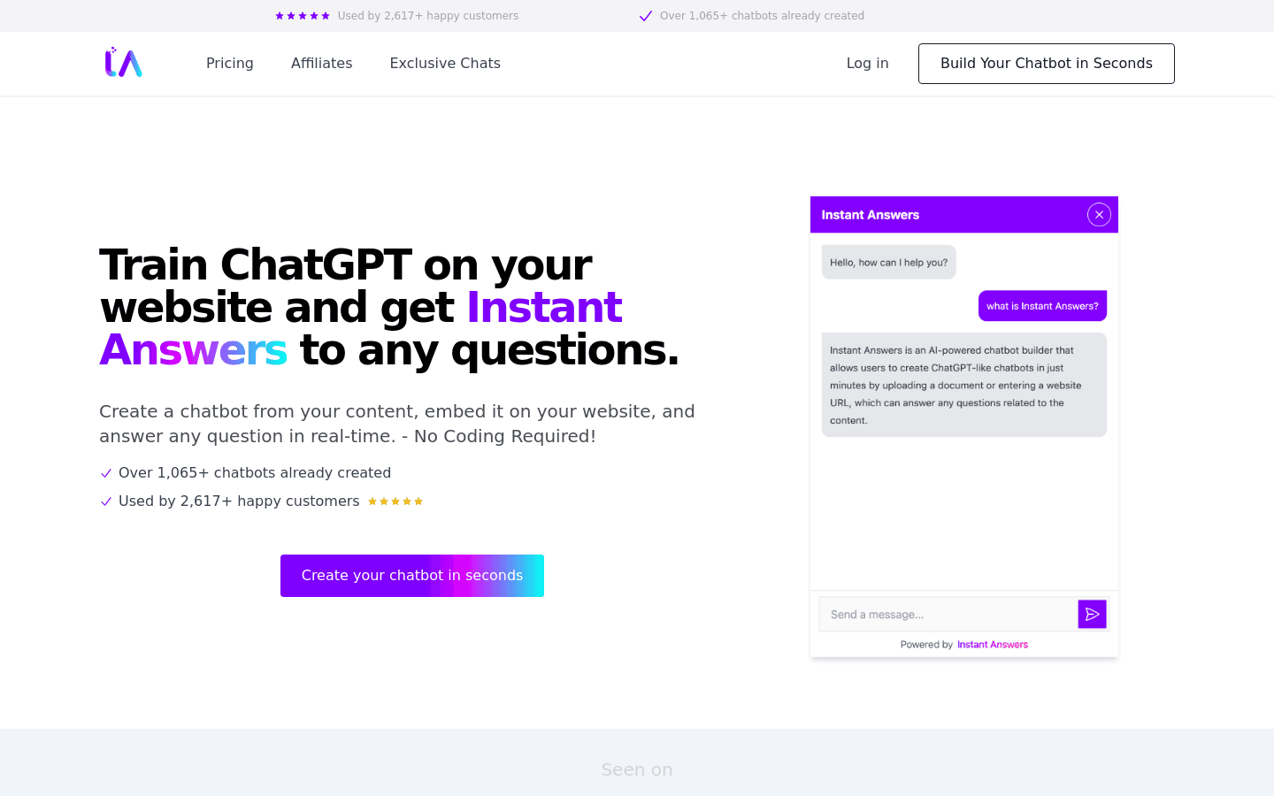 Instant Answers preview