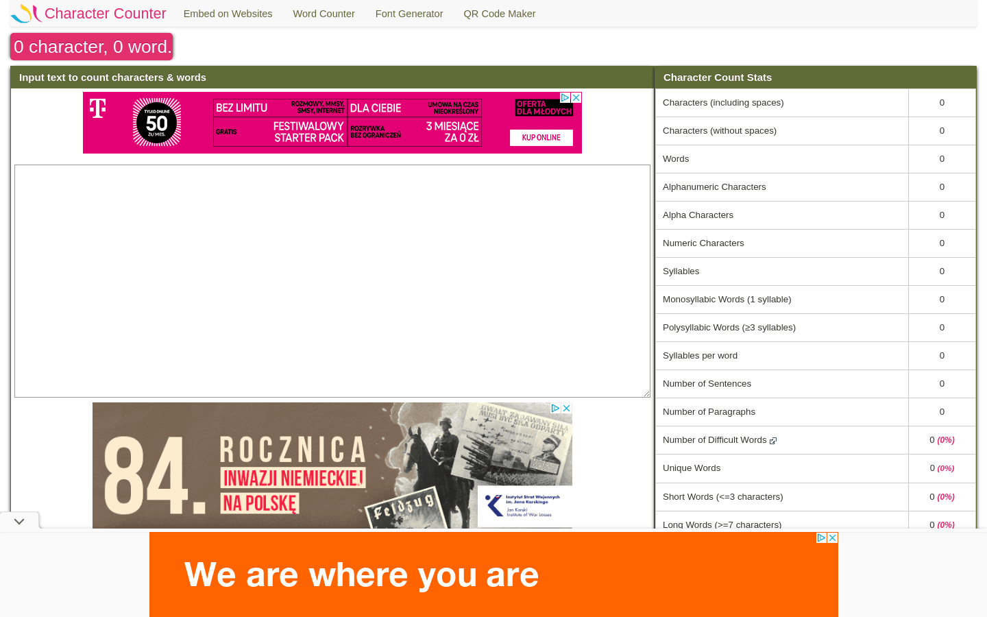 Character Count Tool preview