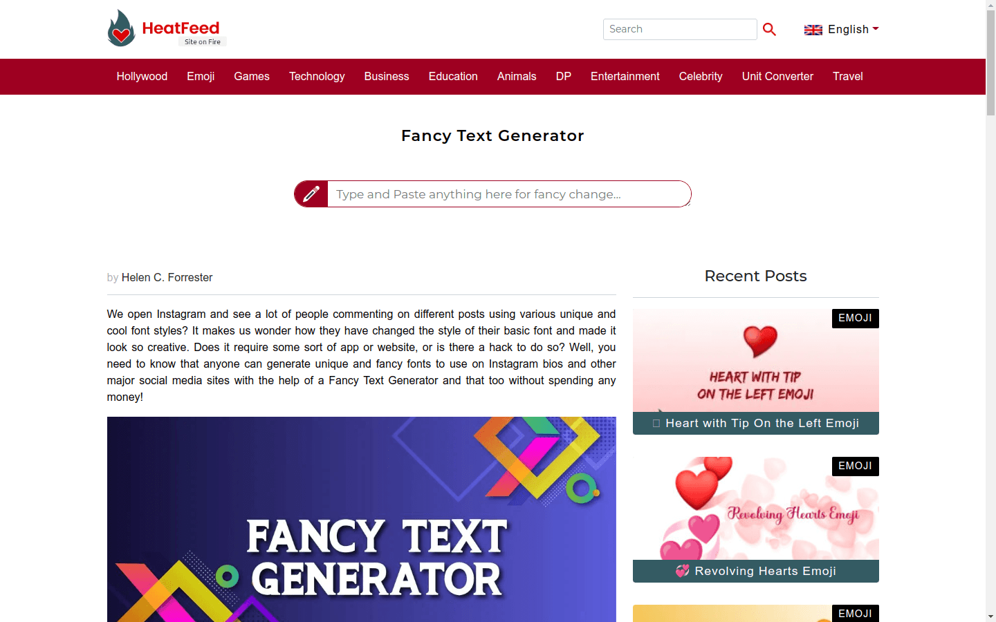Fancy Text Generator preview
