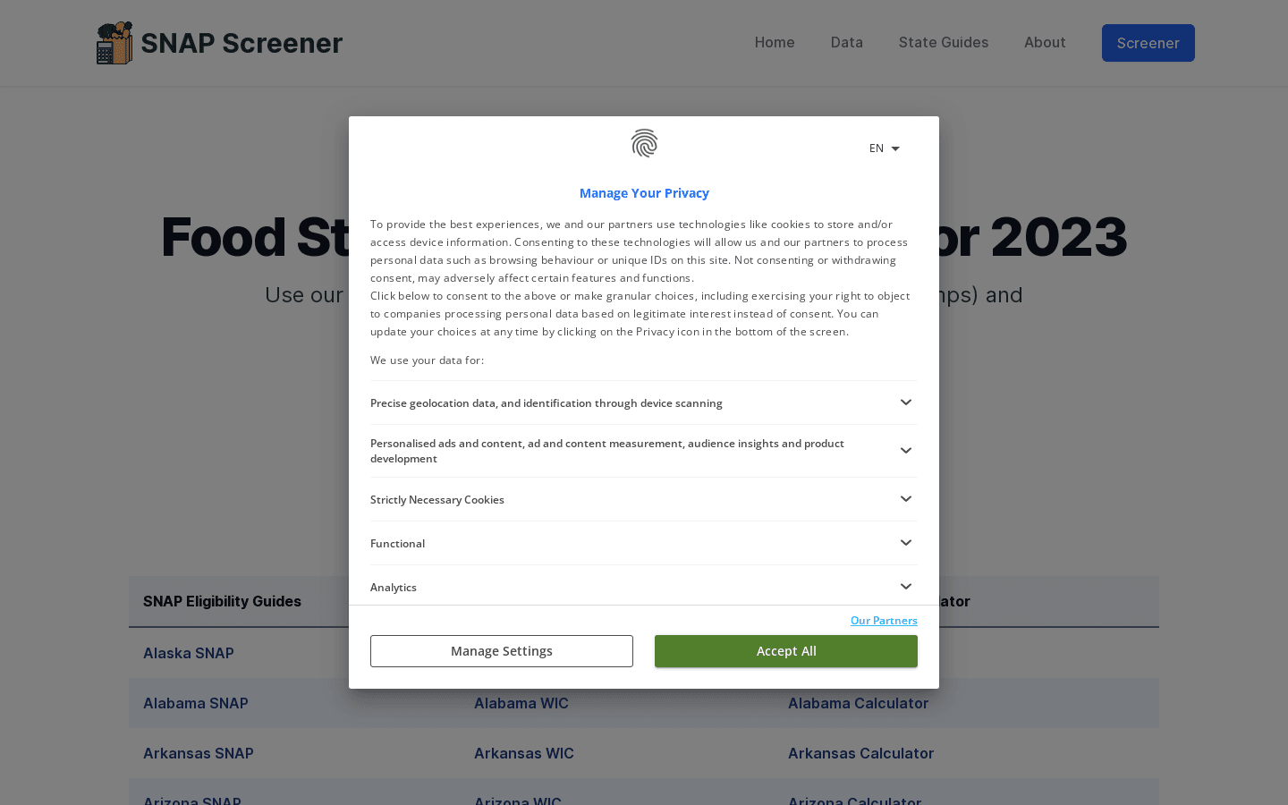 SNAP Eligibility Calculator preview