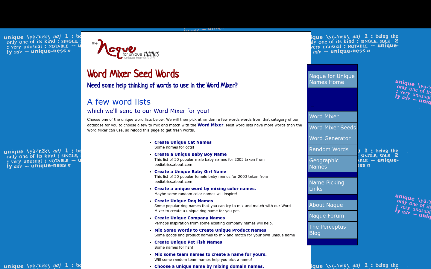 Word Mixer Seed Words preview