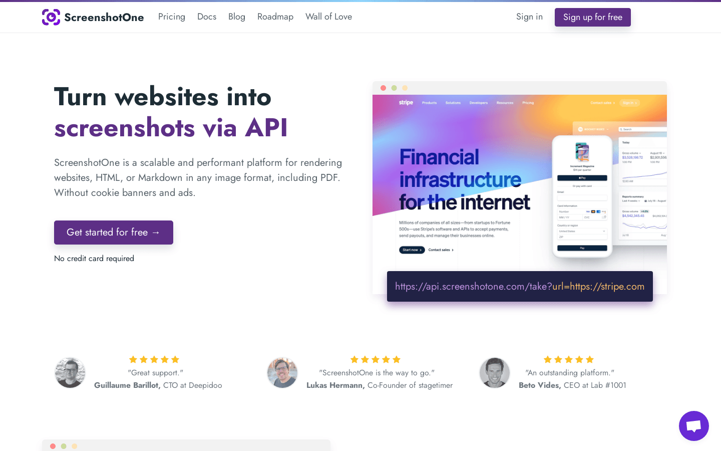 ScreenshotOne preview