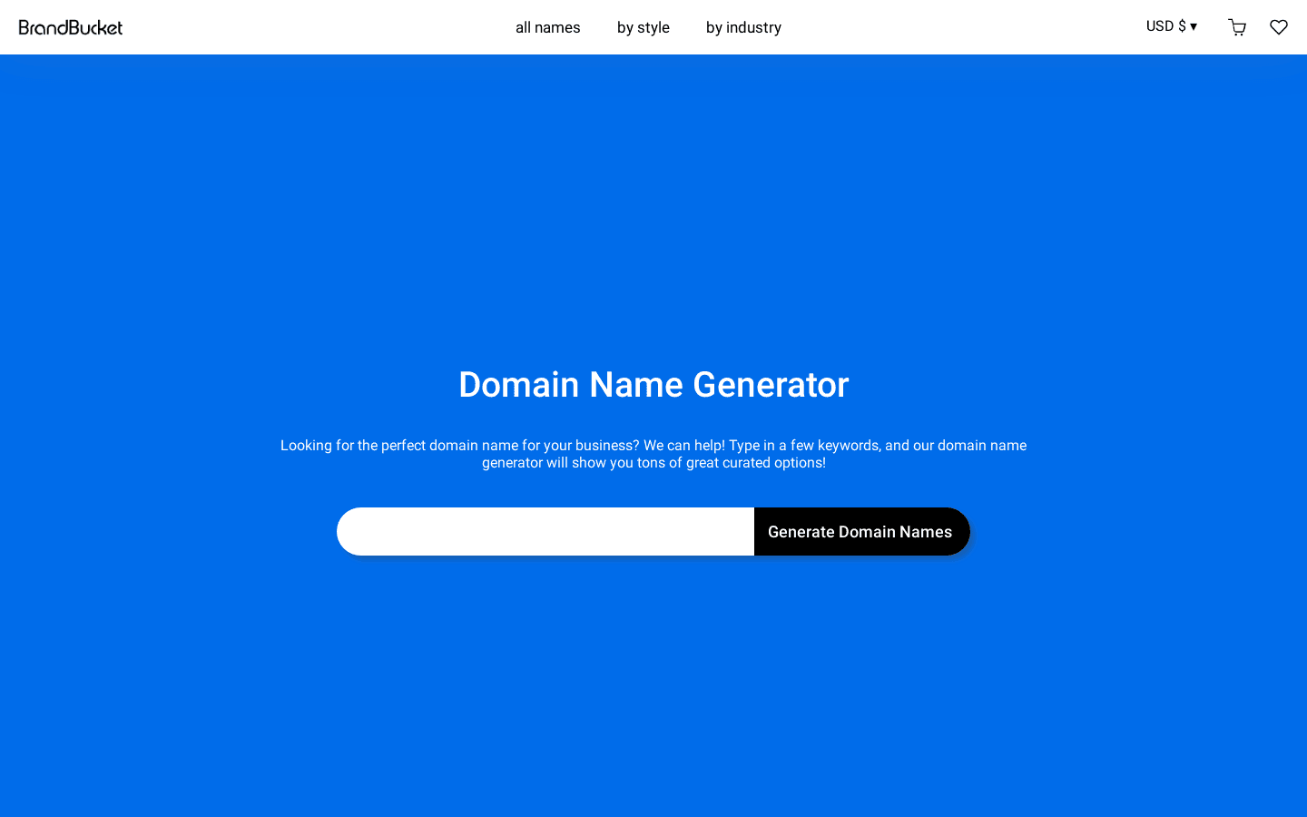Domain Name Generator preview