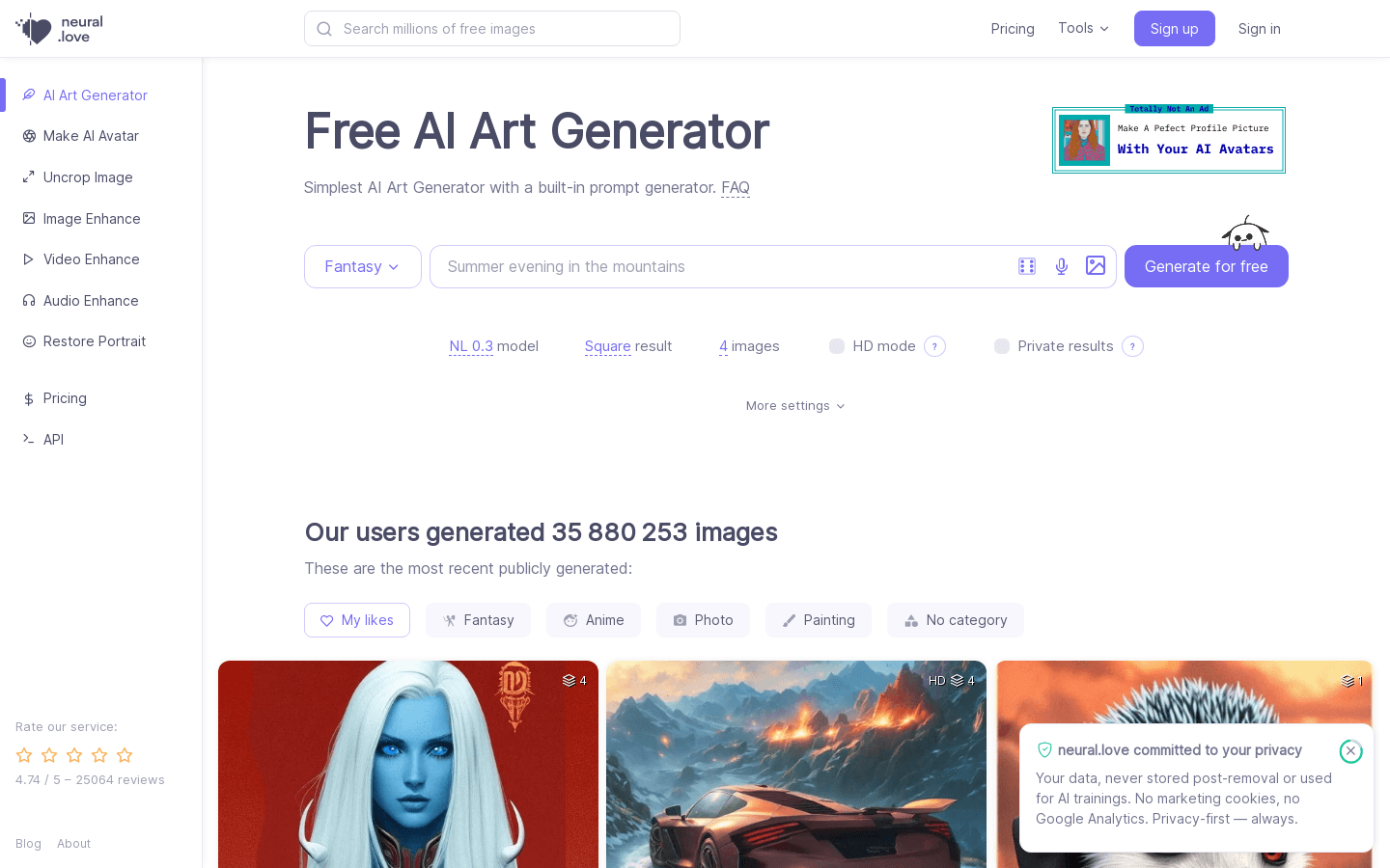 AI Art Generator preview