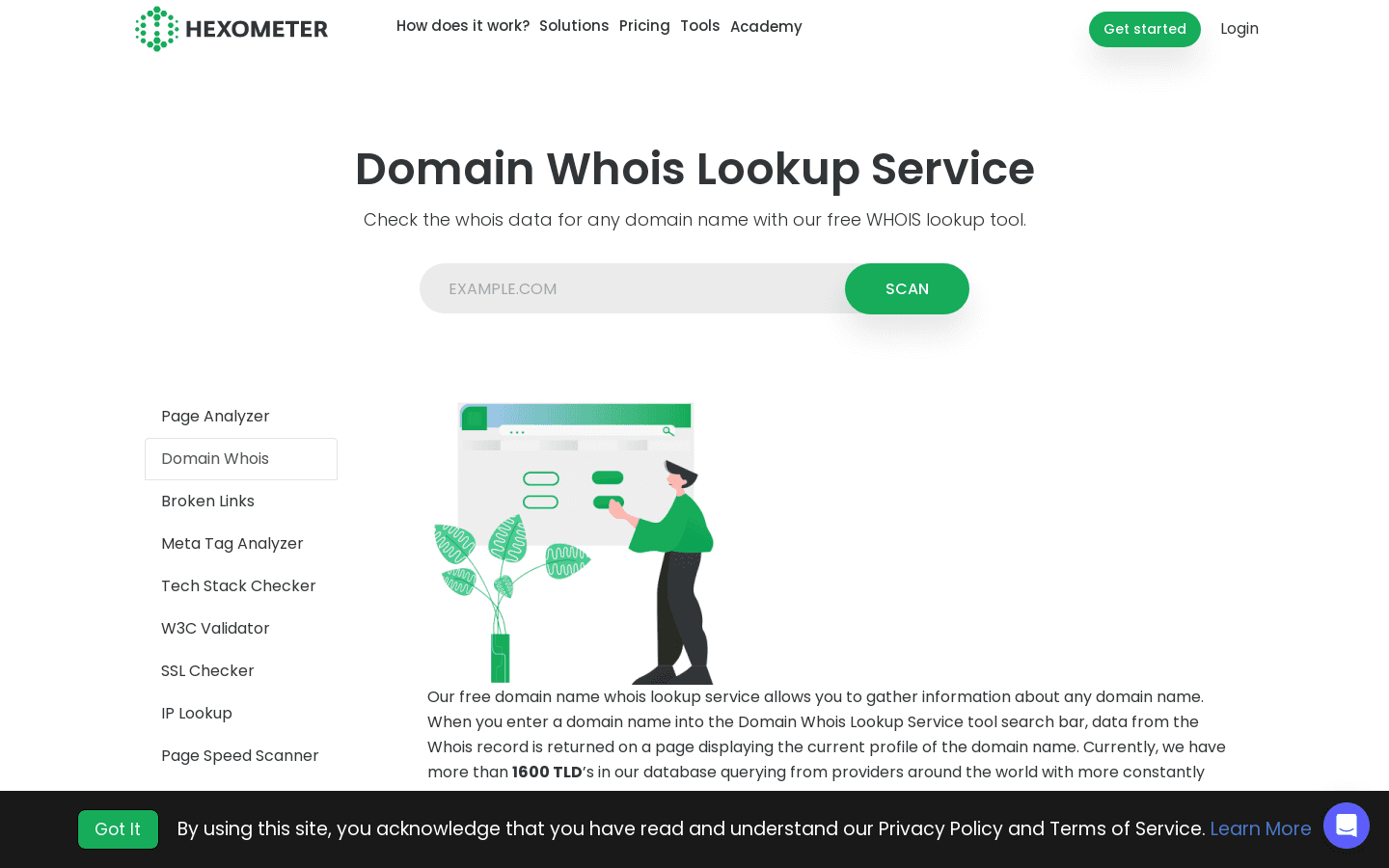 Domain Whois Lookup Service preview