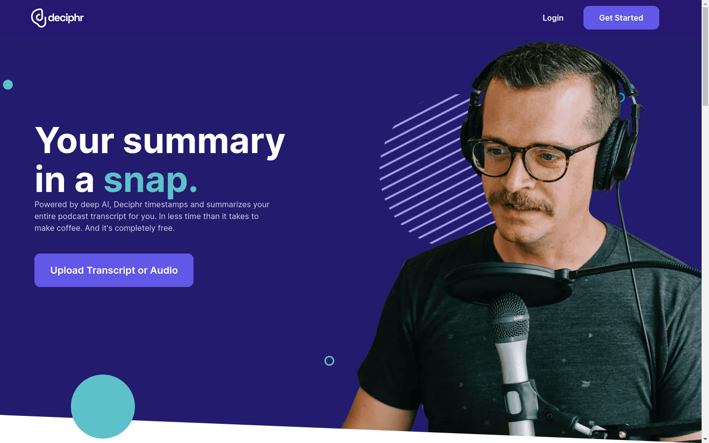 Deciphr AI preview