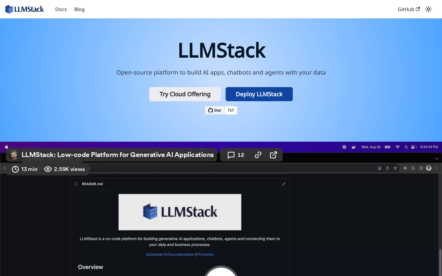 LLMStack preview