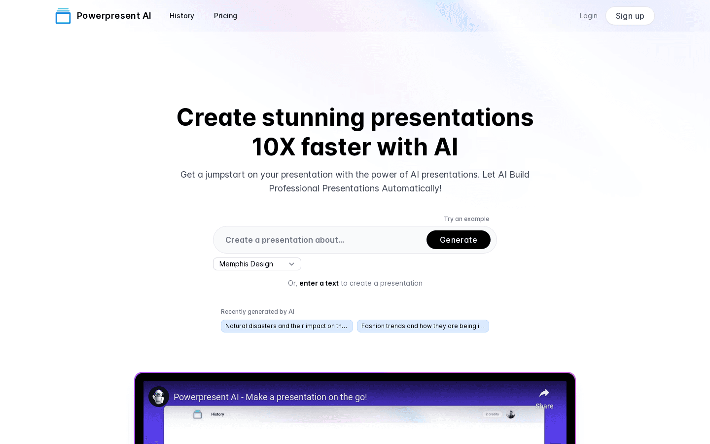 Powerpresent AI preview