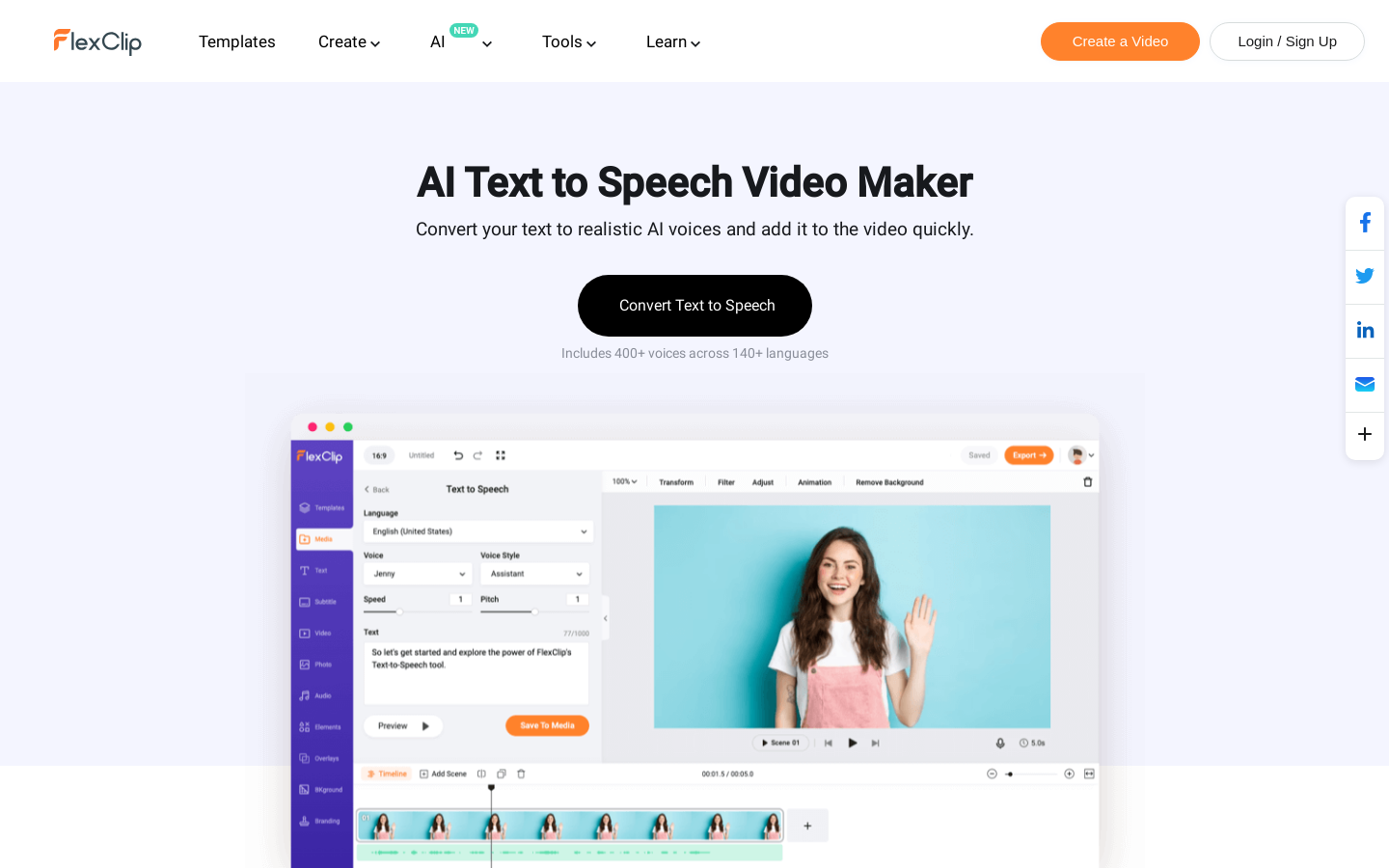 AI Text Speech Video Maker preview