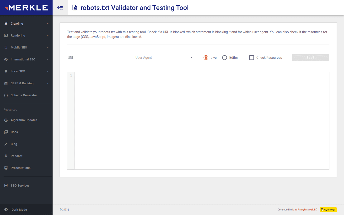robots.txt Validator and Testing Tool preview