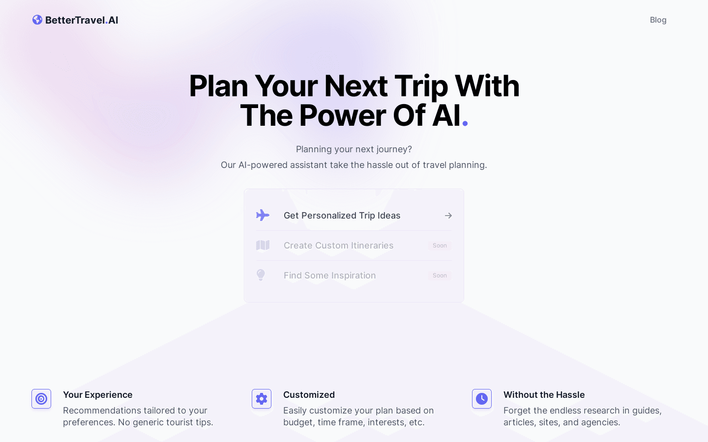 BetterTravel.AI preview