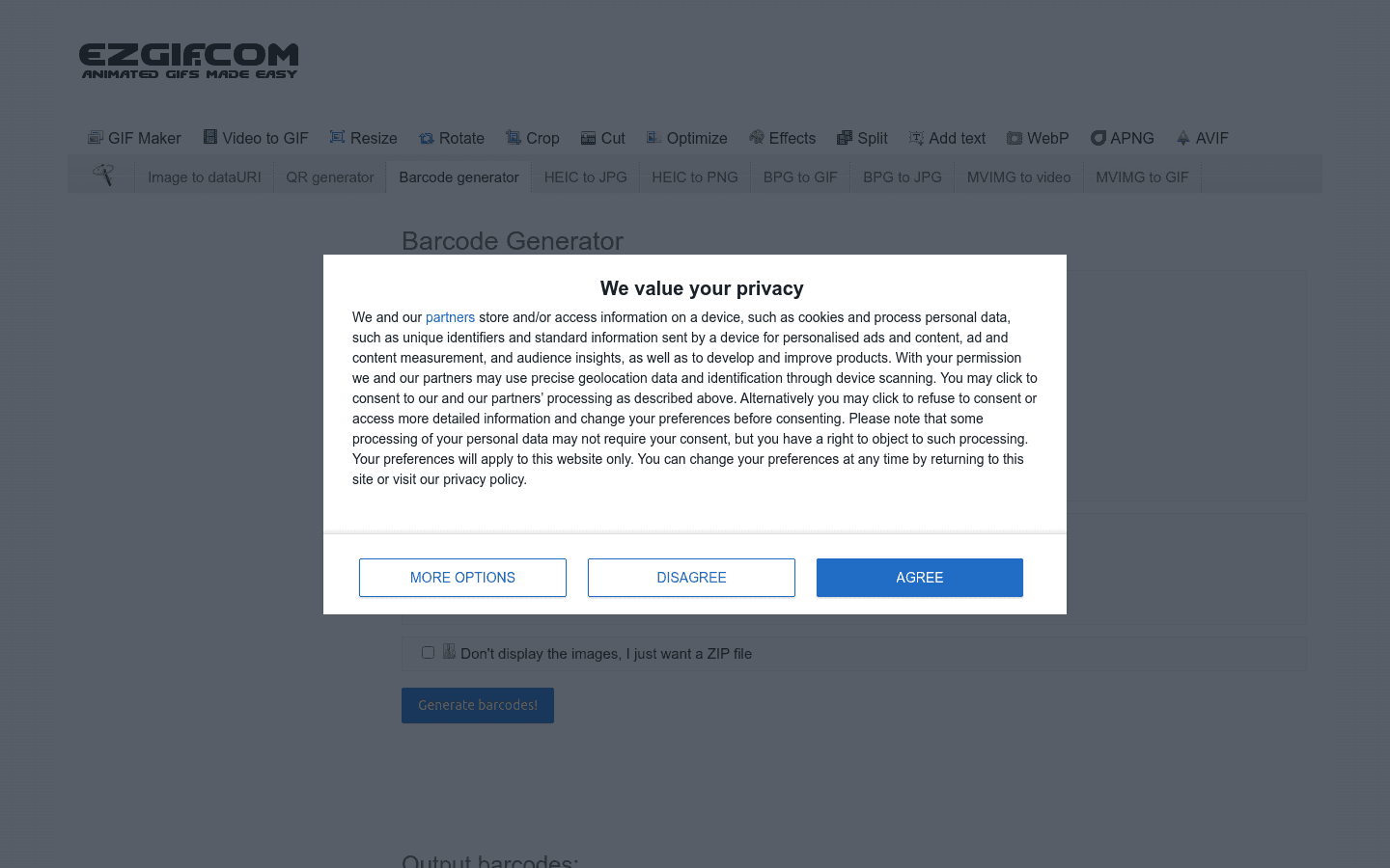 Barcode Generator preview