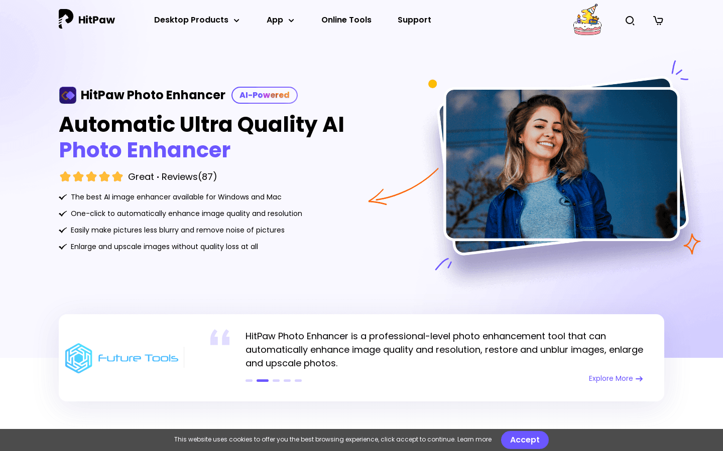 HitPaw Photo Enhancer preview