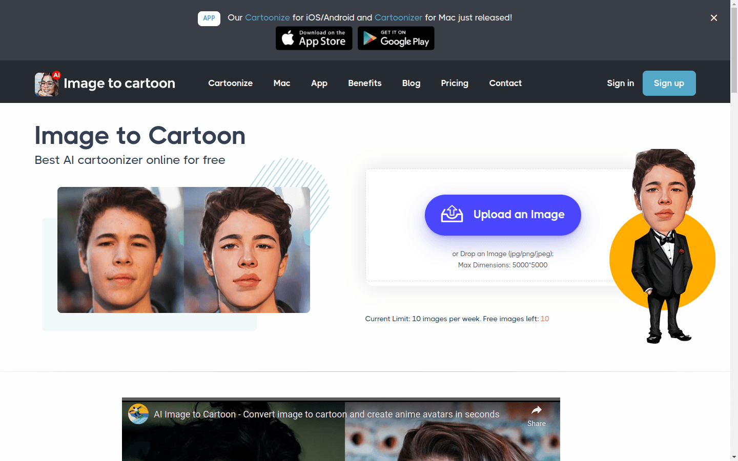 Image to Cartoon preview