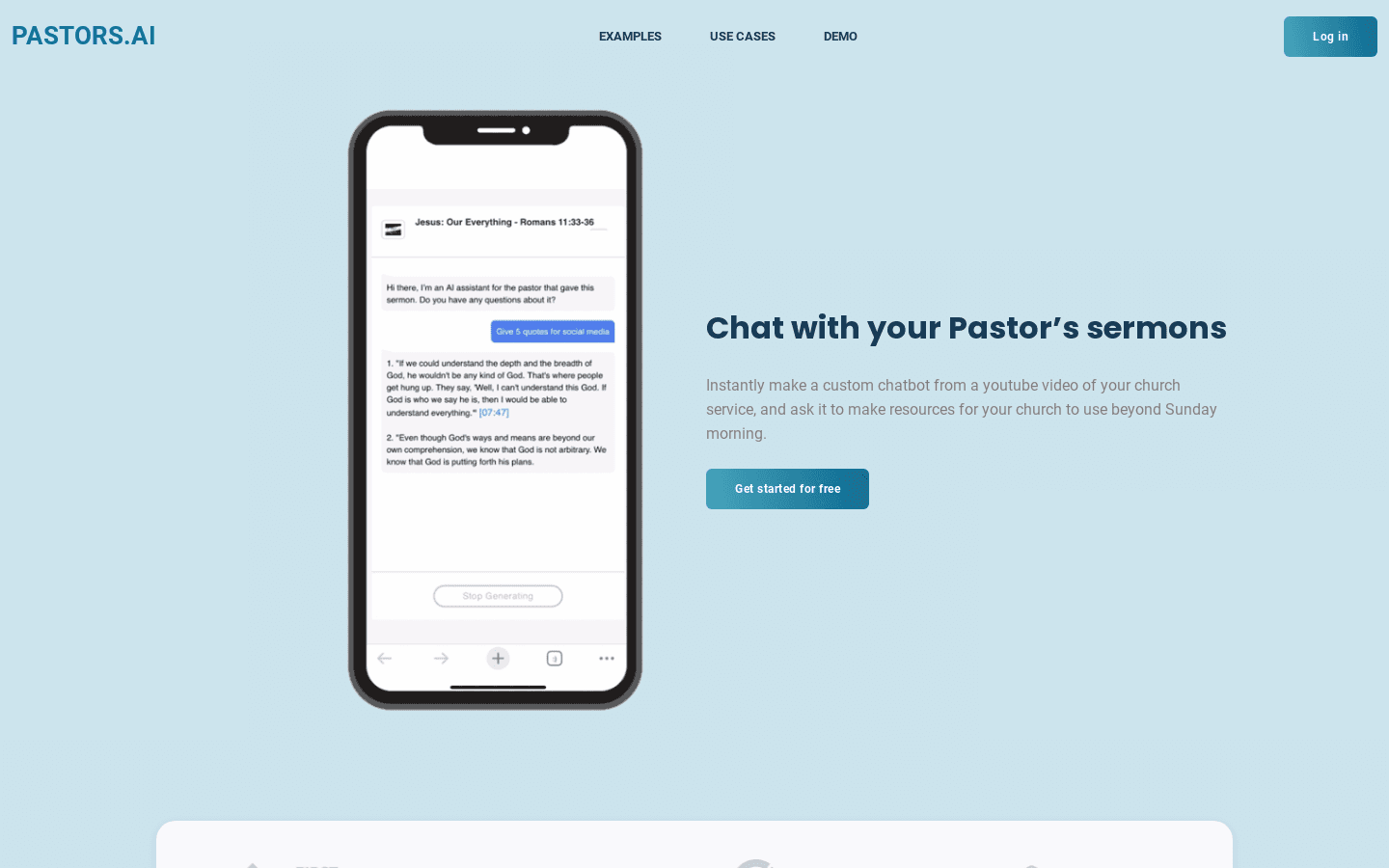 Pastors.AI preview