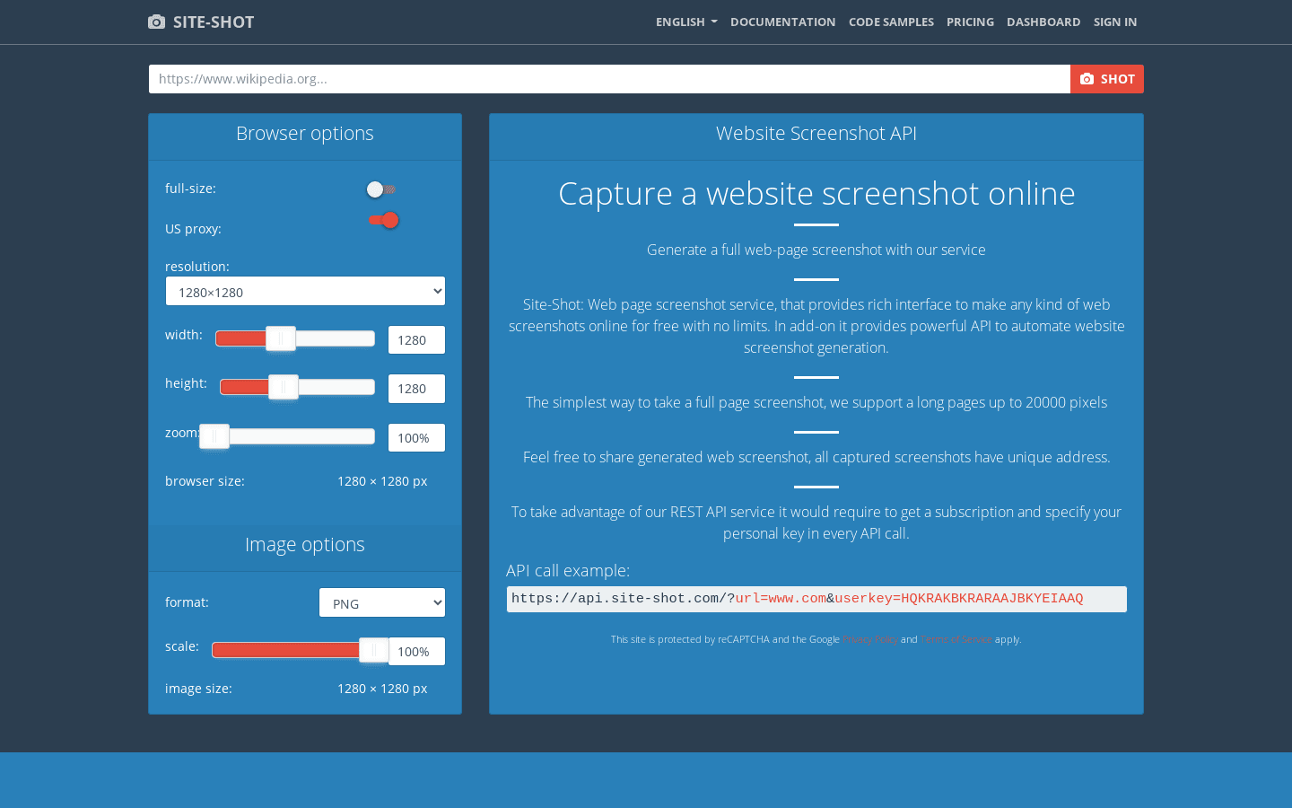 Website Screenshot preview