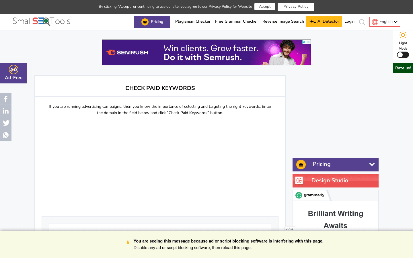 CHECK PAID KEYWORDS preview