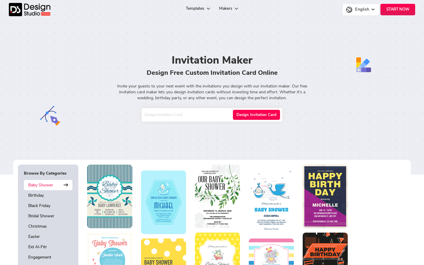 Invitation Maker preview
