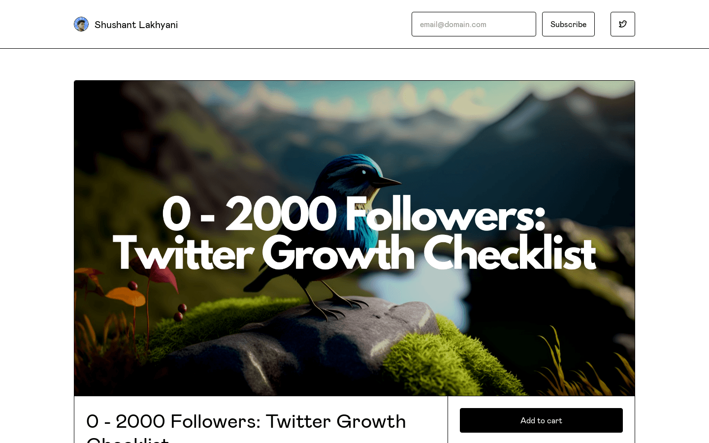 Twitter Growth Checklist preview