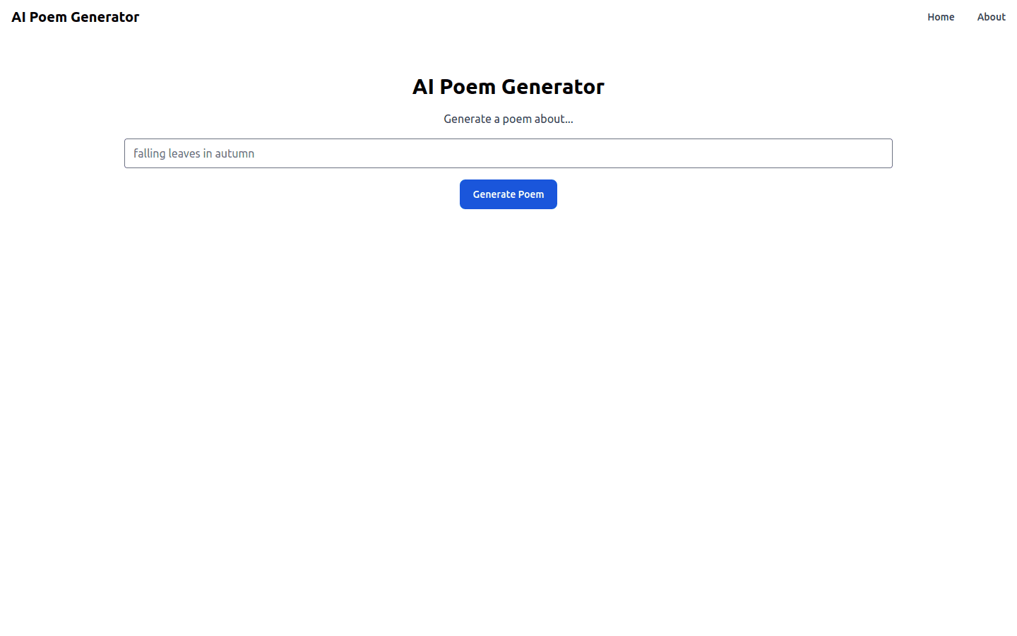 AI Poem Generator preview