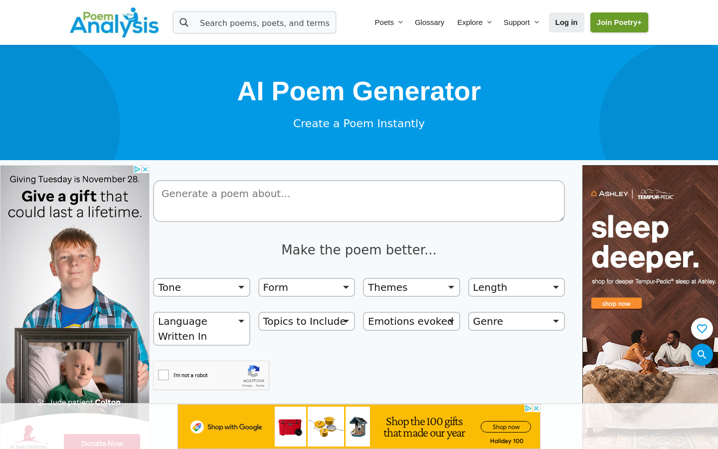 AI Poem Generator by Poem Analysis preview