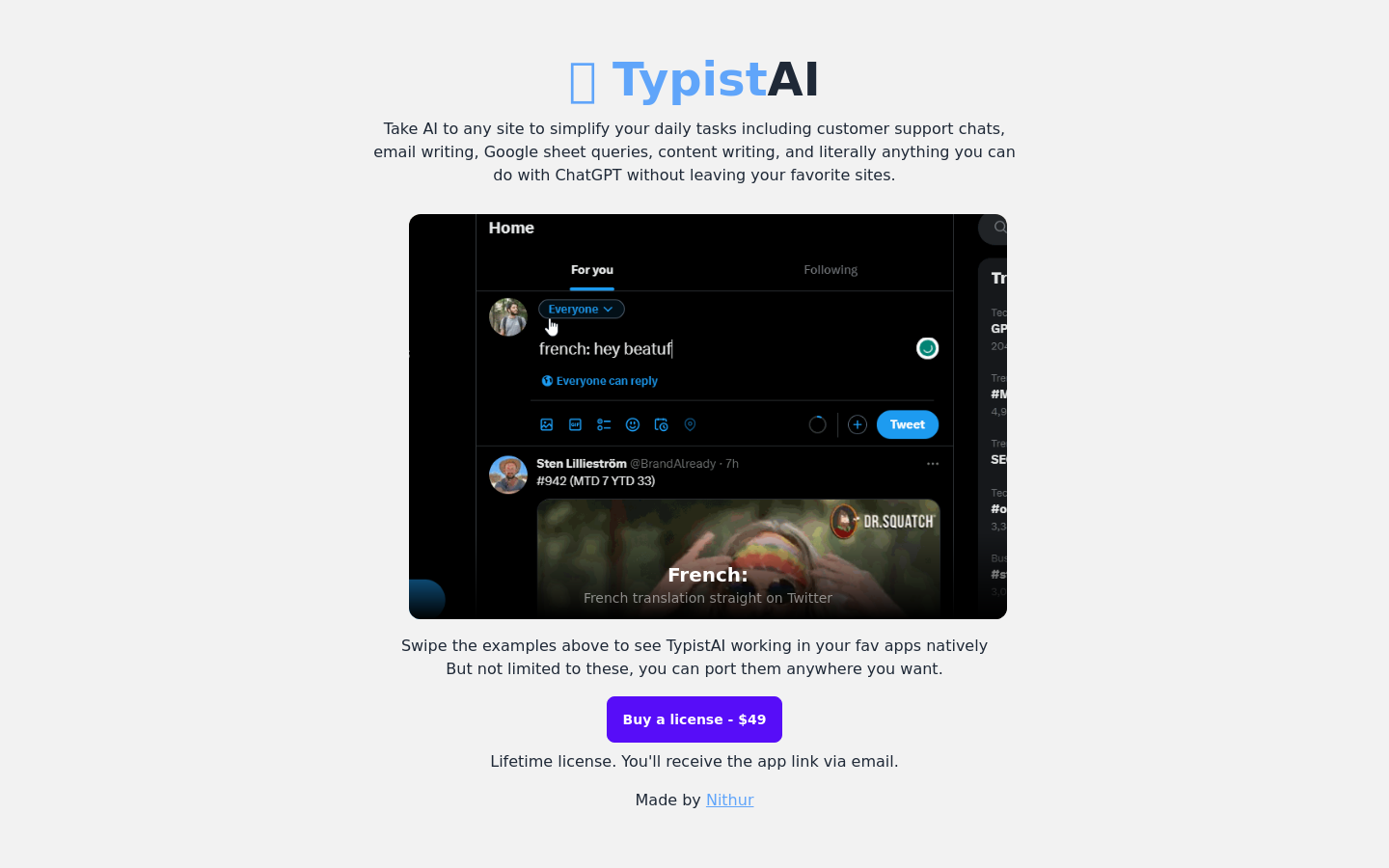 TypistAI preview