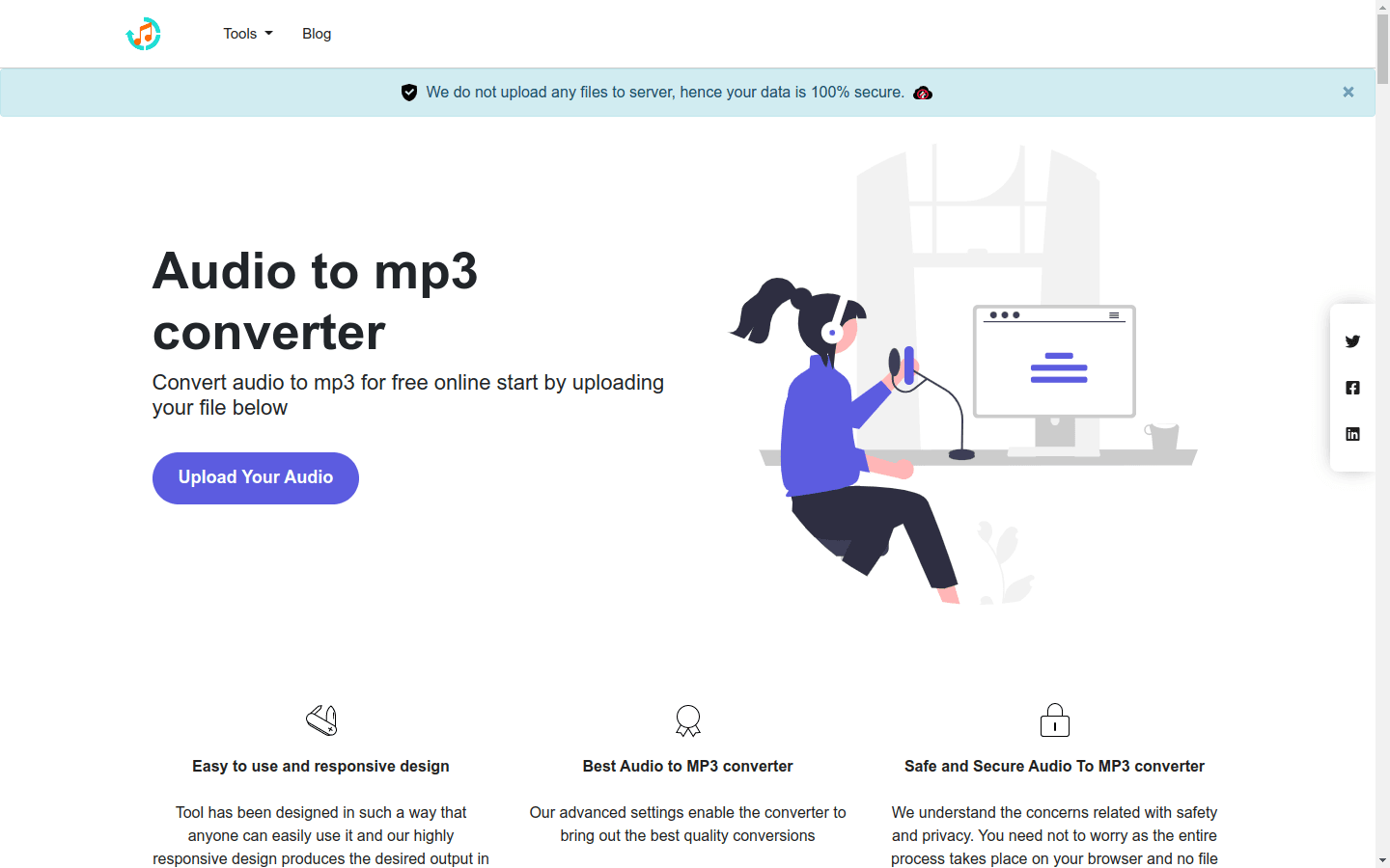 Audio to MP3 Converter preview