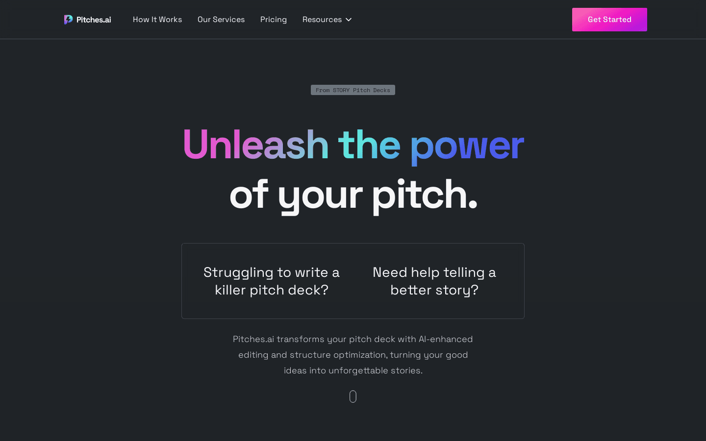 Pitches.ai preview