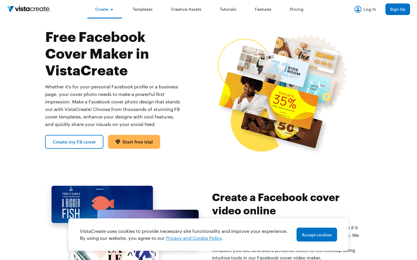 Facebook Cover Maker preview
