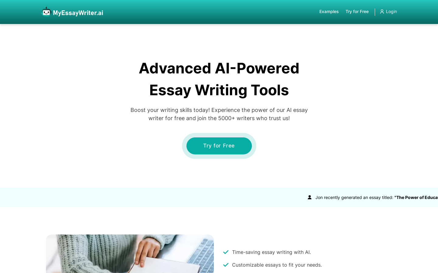 MyEssayWriter.ai preview