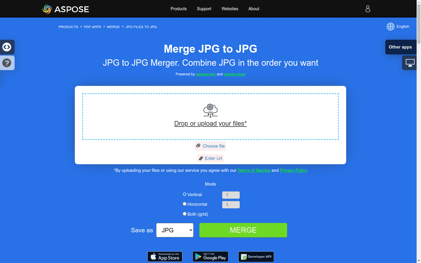 Merge JPG to JPG preview