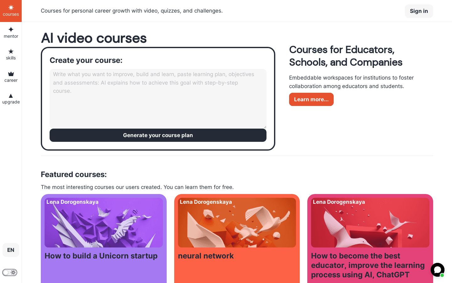 Unschooler.me preview