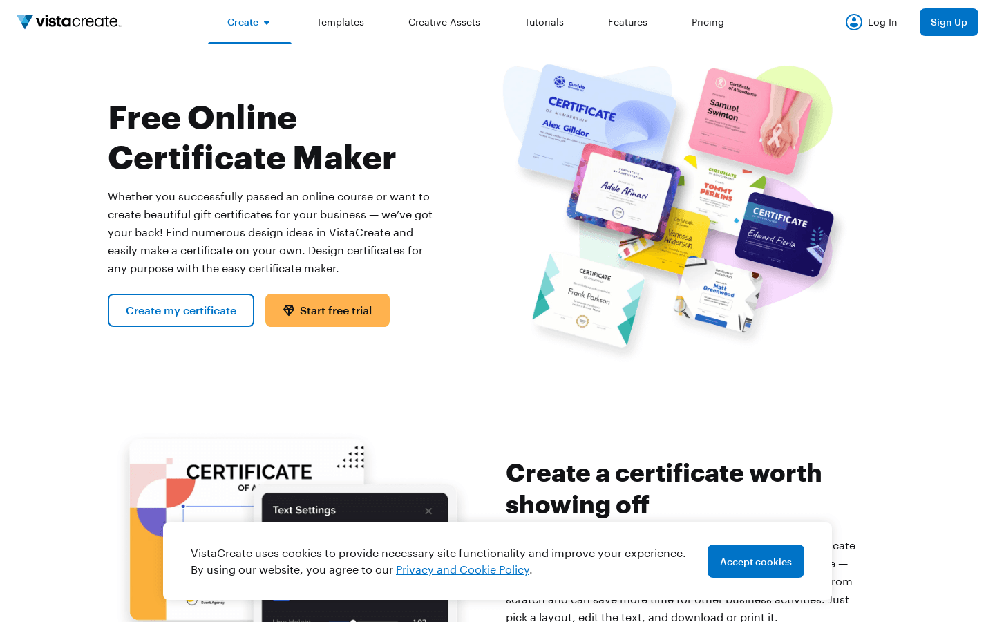 Certificate Maker preview