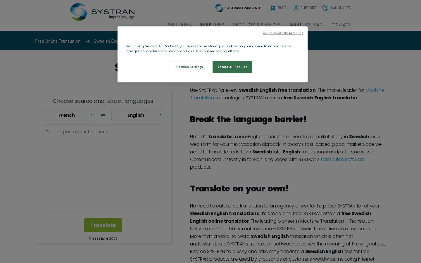 Swedish English Translation preview